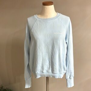 Spiritual Gangster Sky Blue Crewneck Terry sweatshirt 100% cotton size Small